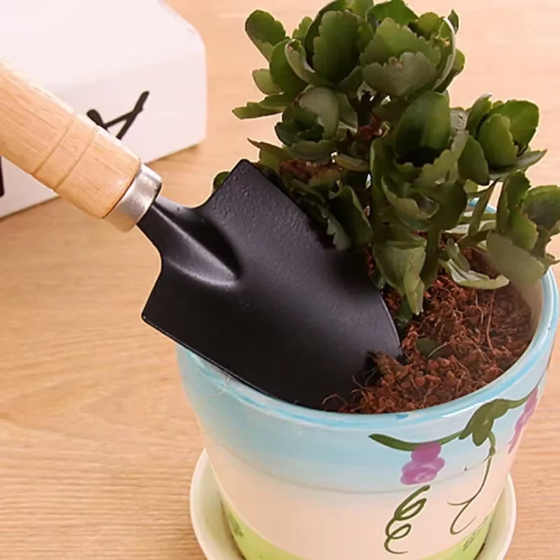 Mini Garden Tool Set (3 Pieces) for Indoor and Outdoor Plant Care, Ideal for Cacti, Vegetables, and Small Flower Pots