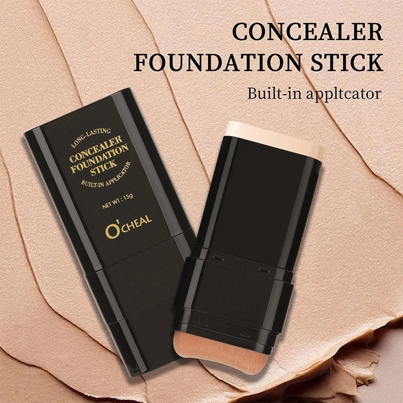 Eraser Foundation Stick Water Moist Light Concealer Foundation Covering Acne Scarring Dark Under-Eye Circles Face Beauty Makeup