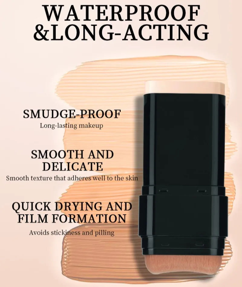 Eraser Foundation Stick Water Moist Light Concealer Foundation Covering Acne Scarring Dark Under-Eye Circles Face Beauty Makeup